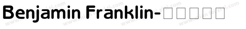 Benjamin Franklin字体转换